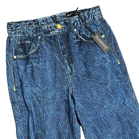 BLANKNYC‎ Womens S Blue Dark Wash High Rise Easy Come Easy Go Tapered Leg Jogger - Picture 13 of 13